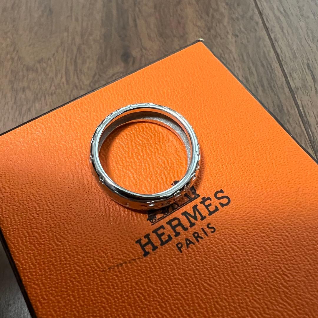 HERMES エルメス　トゥーブー　リング　56　K18WG 750