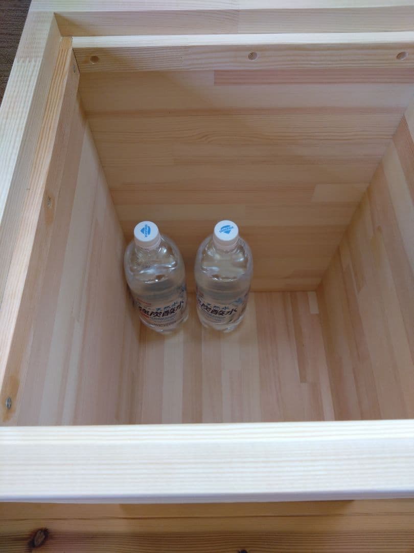 【送料無料】無垢材　オシャレ収納付き飾り棚　サイドテーブル　キッチン収納ラック