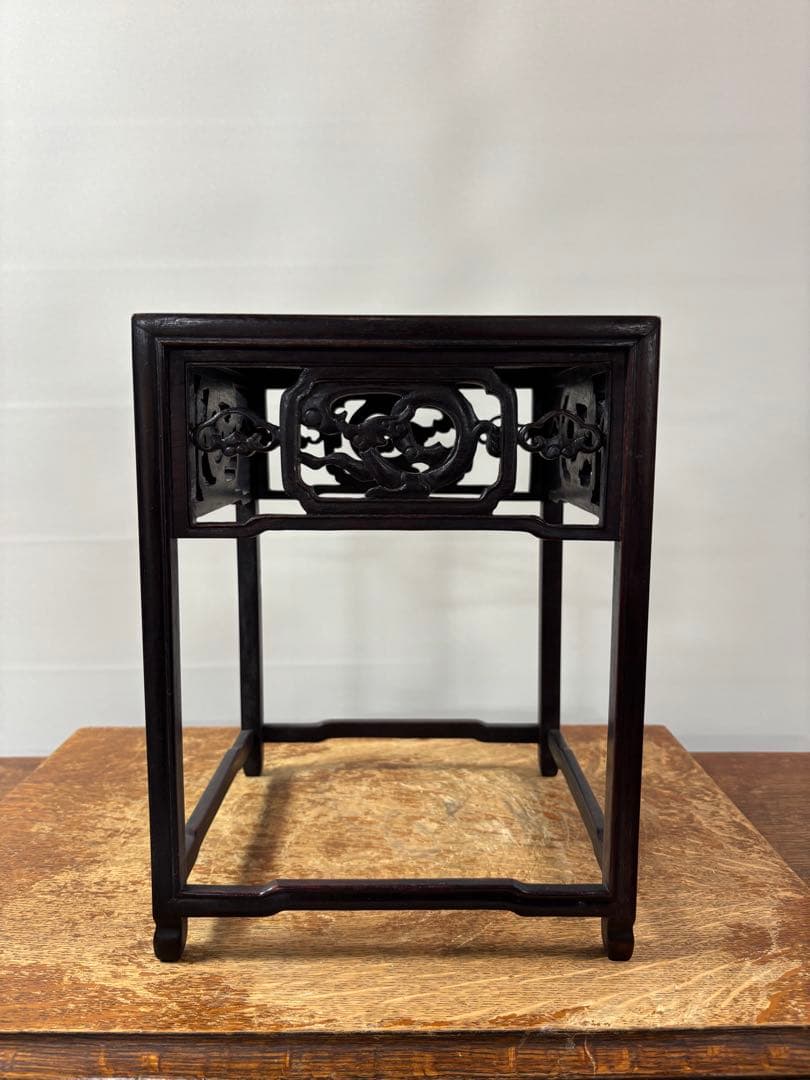 唐木　盆栽台　花台　アンティークウッドテーブル　飾り台　古美術