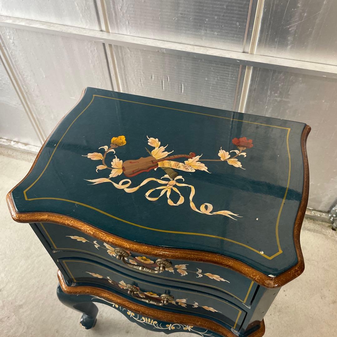 アンティーク 猫脚のサイドチェスト 飾り棚 サイドテーブル デスク