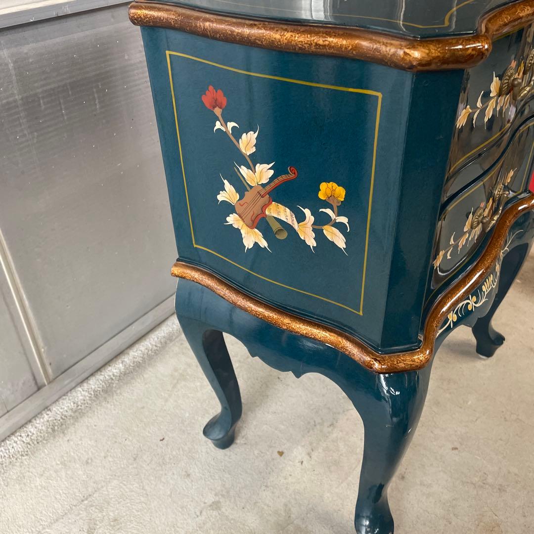 アンティーク 猫脚のサイドチェスト 飾り棚 サイドテーブル デスク