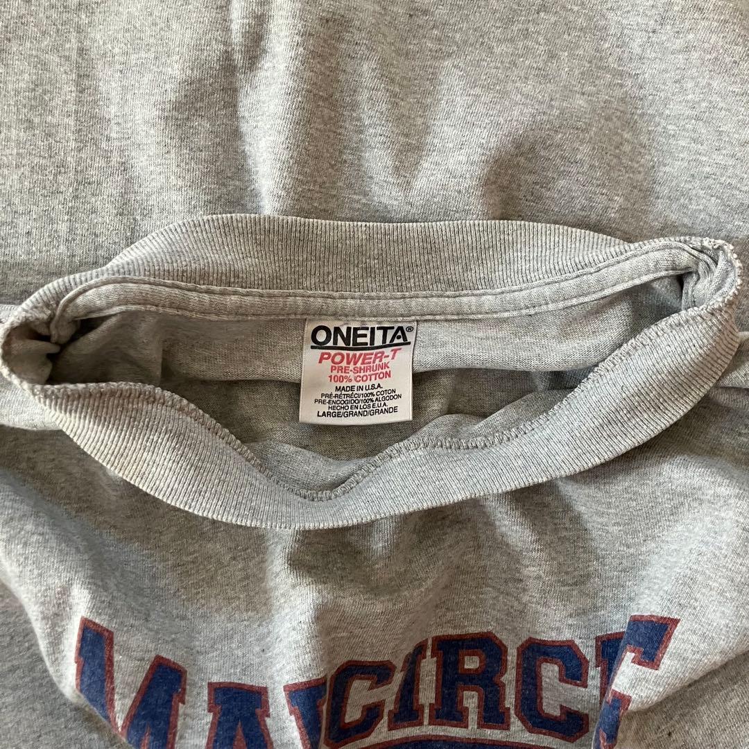 90s ONEITA Tシャツ　mad circle skateboard