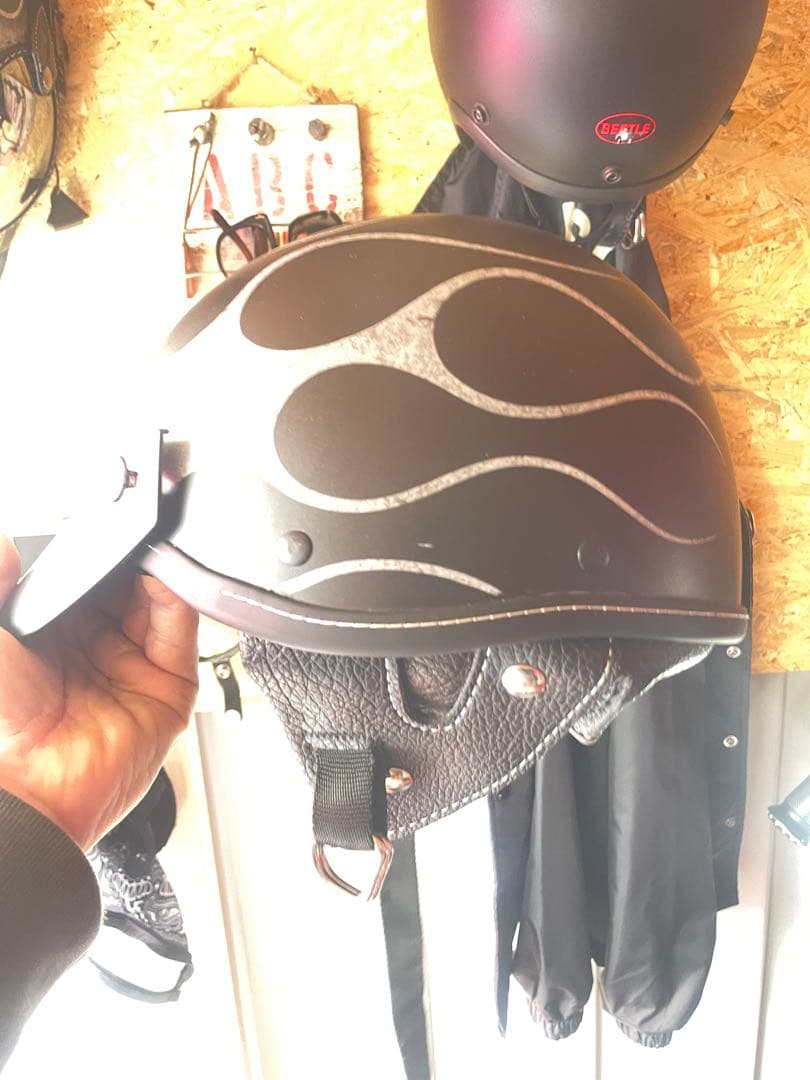 最終値引き！ハーレーダビッドソン 半帽ヘルメット フレイムデザイン