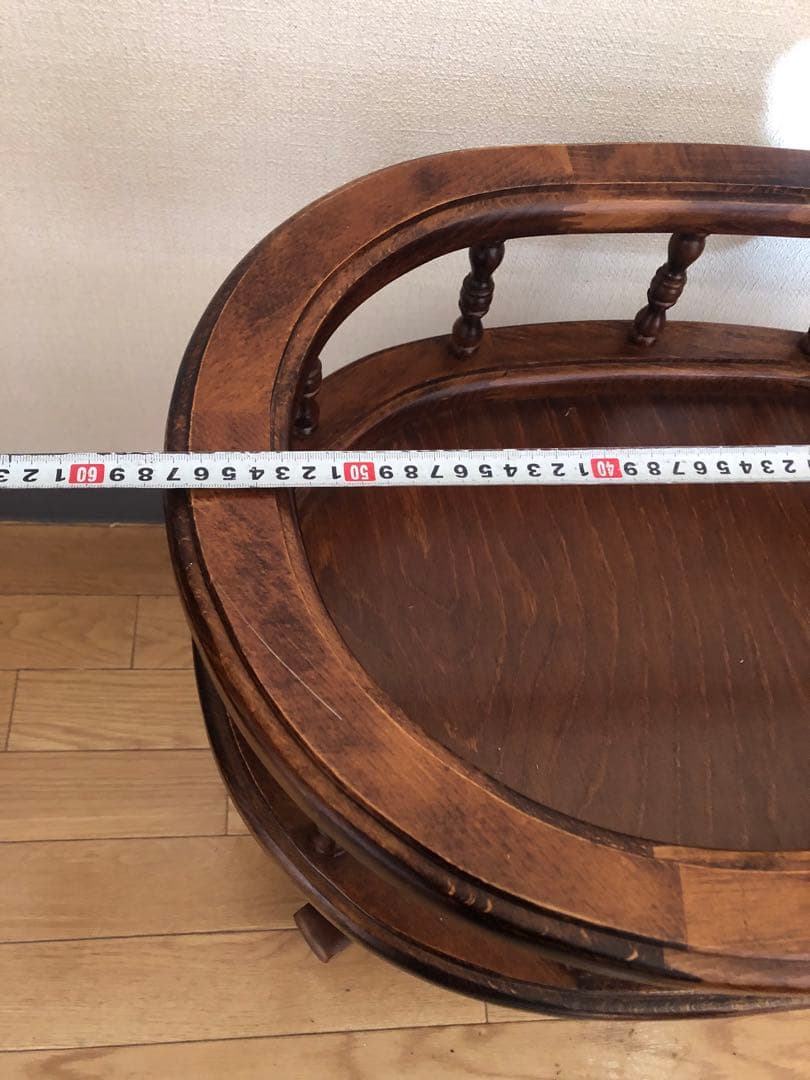 ドマン イタリア　オーバル　コーヒーテーブル　サイドテーブル　花台　ヨーロピアン