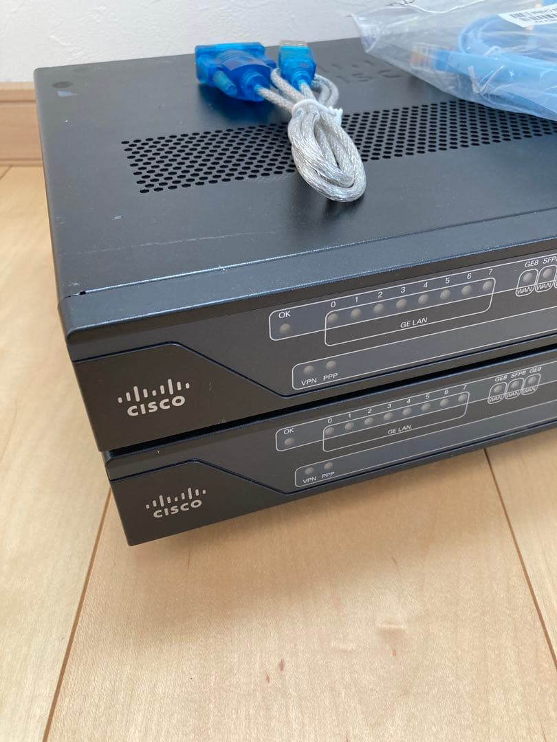 【CCNA、CCNP】2台Cisco892FSP