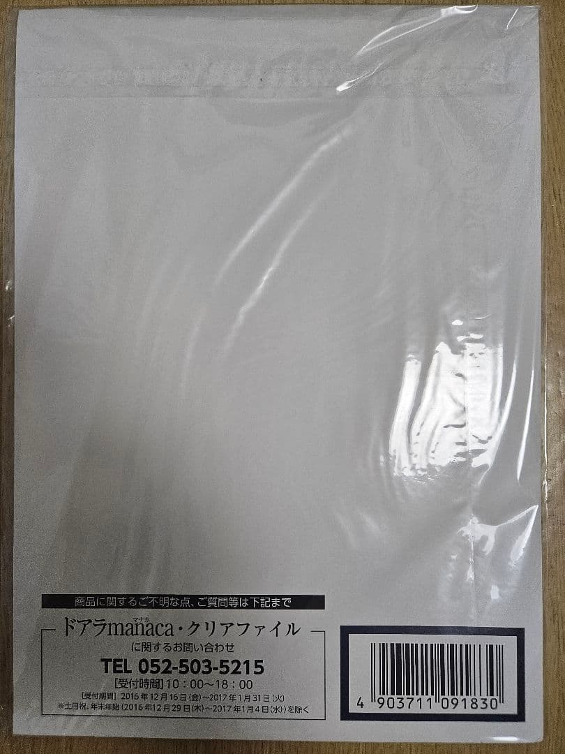 中日ドラゴンズ ドアラmanaca クリアファイル（A4）限定