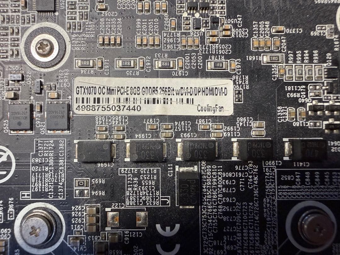 【動作確認済み】 GTX1070 OC Mini 6GB GDDR5