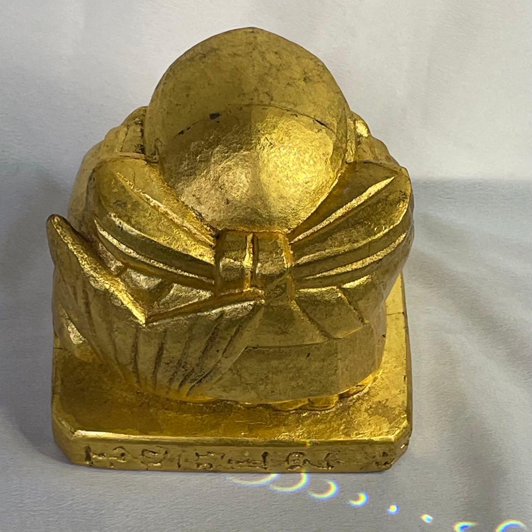 彫刻家 人間国宝 平櫛田中 恵比寿尊 金箔細工 ブロンズ彫刻