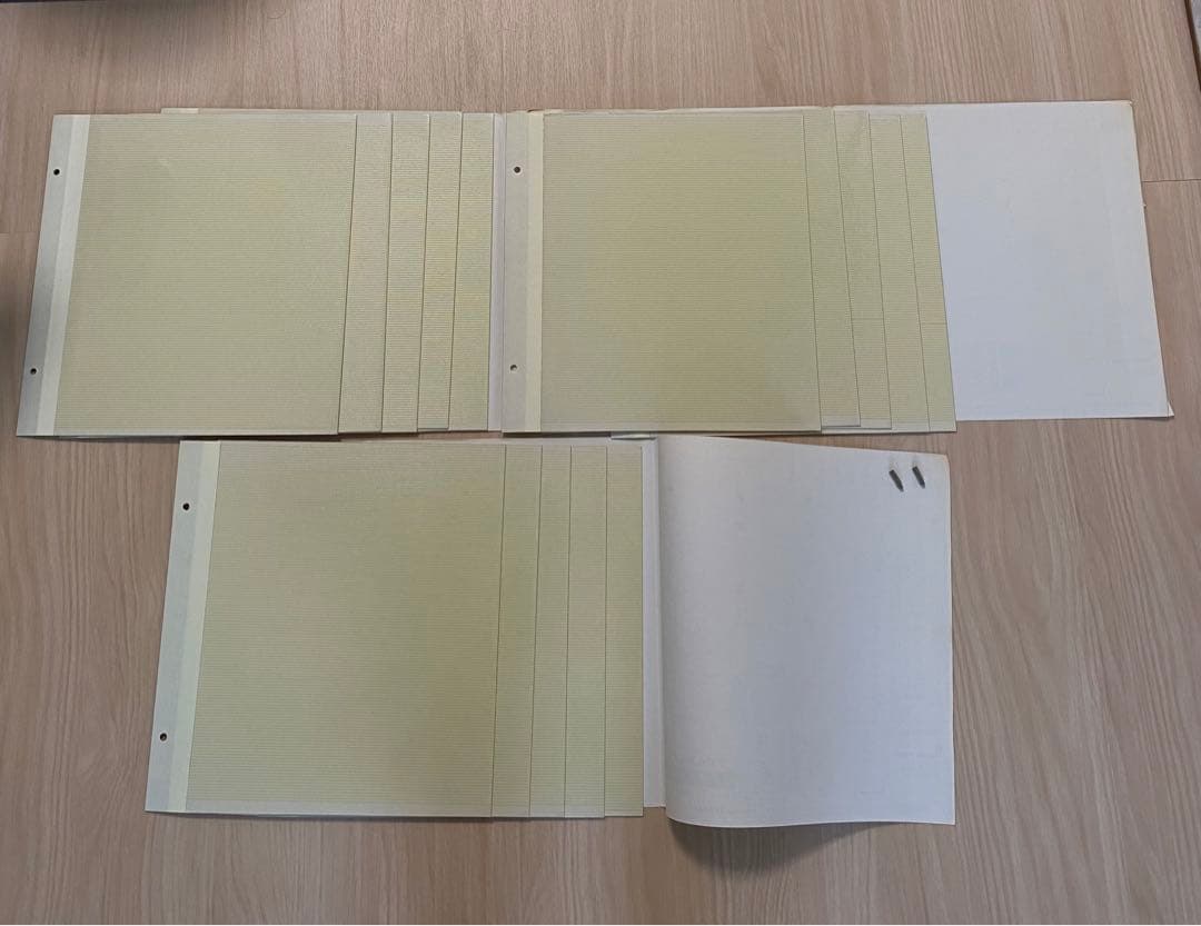 昭和レトロ　アンティーク　ナカバヤシ　フエルアルバム台紙　標準サイズ3セット