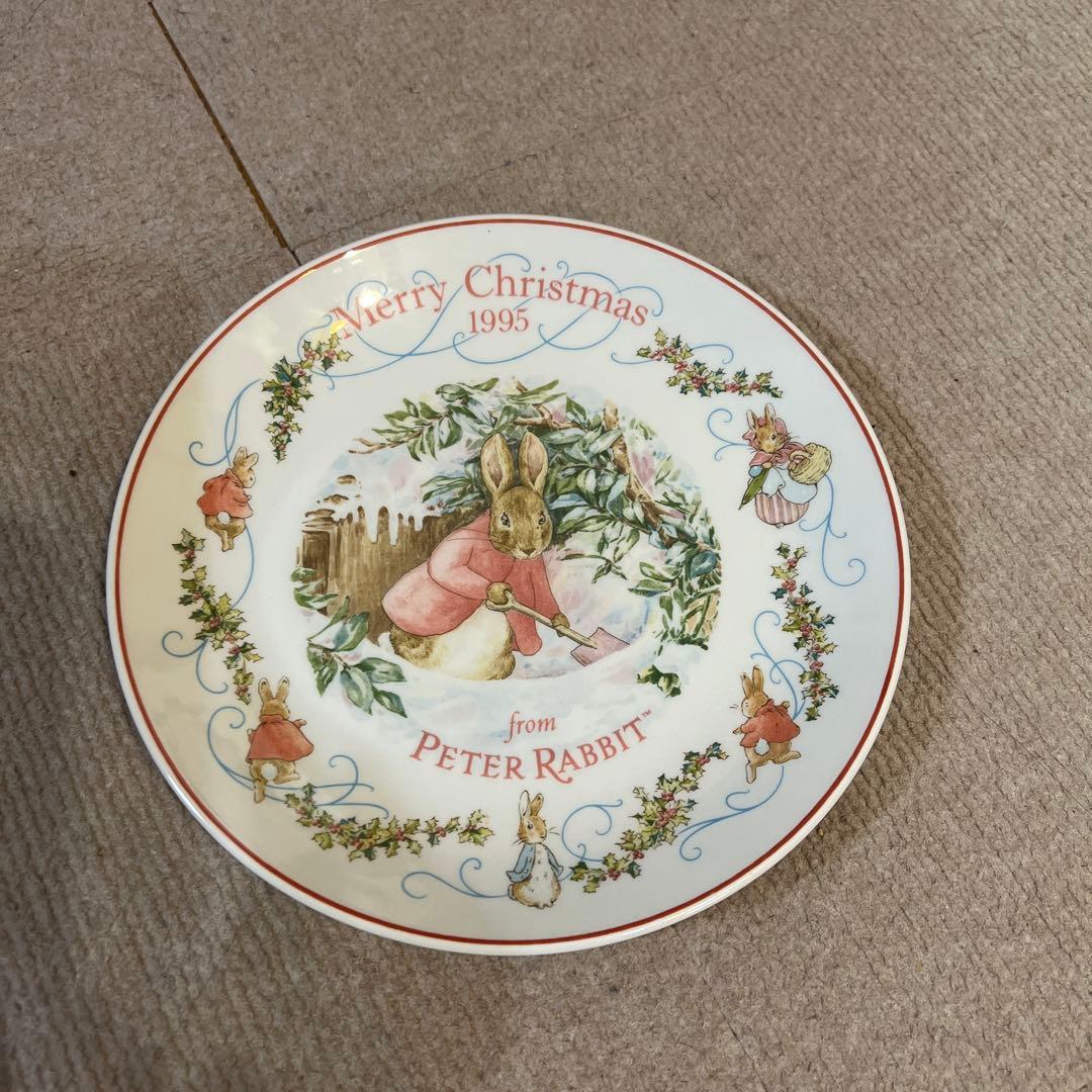未使用　ウェッジウッド　ピーターラビットクリスマスプレート