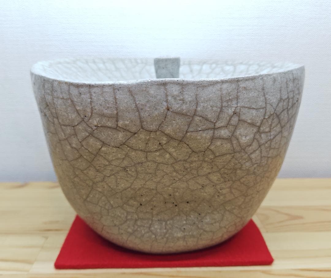 送料込【逢絢亭】茶道具 水指 大樋焼 白釉 裏千家書付 大樋年雄 共箱入り