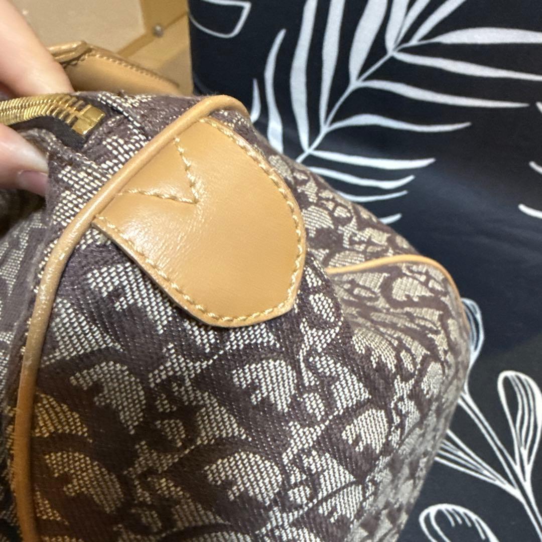 Dior ブラウンキャンバスハンドバッグ 中型