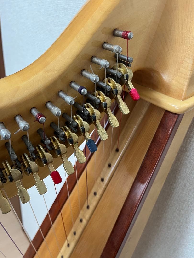 ◆直接取引◆ 横浜◆ 青山ハープ　36弦　弦楽器　良好　ハープ本体
