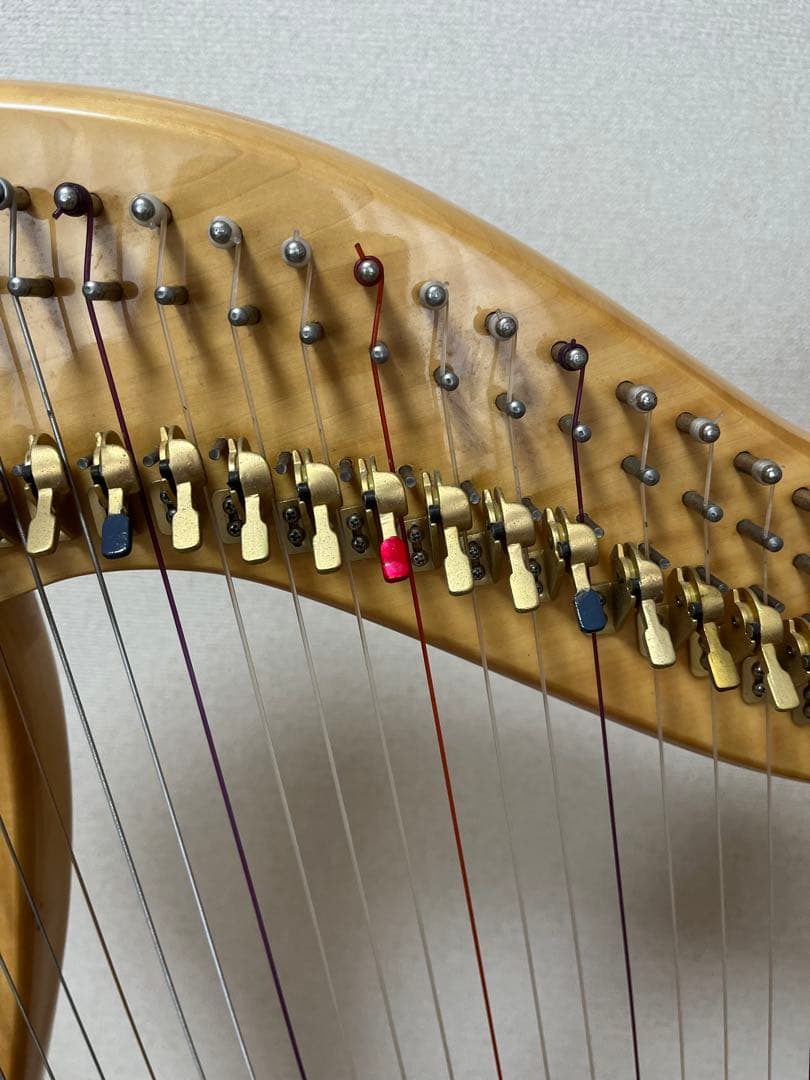 ◆直接取引◆ 横浜◆ 青山ハープ　36弦　弦楽器　良好　ハープ本体