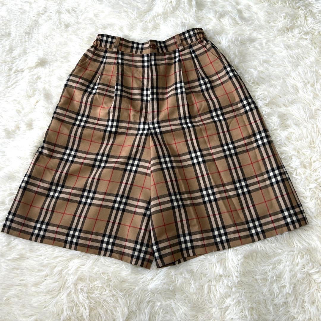 バーバリー キュロット パンツ ヴィンテージ ノバチェック ベージュ Ｍ