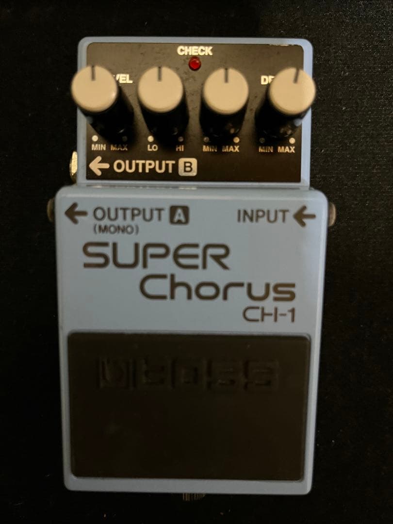 Cry Baby 95Qワウペダル、Proco RAT、SUPER Chorus