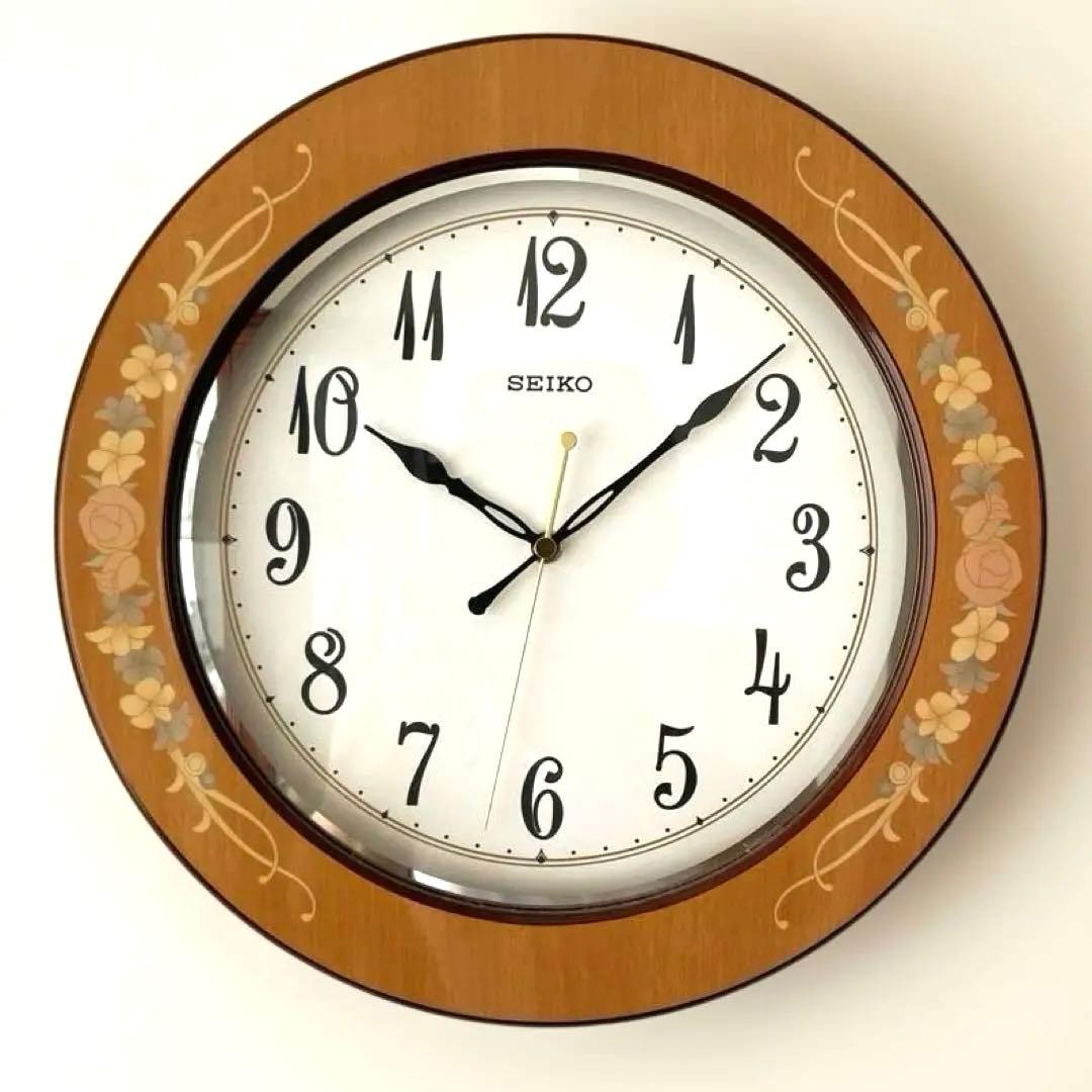 ⭐︎美品⭐︎ SEIKO 電波掛時計 象嵌ウォールクロック