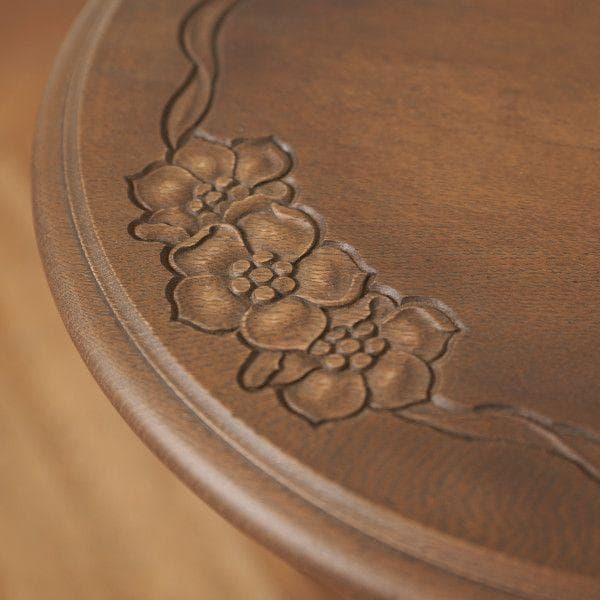 91112★オーク材 サイドテーブル 花台 オケージョナルテーブル