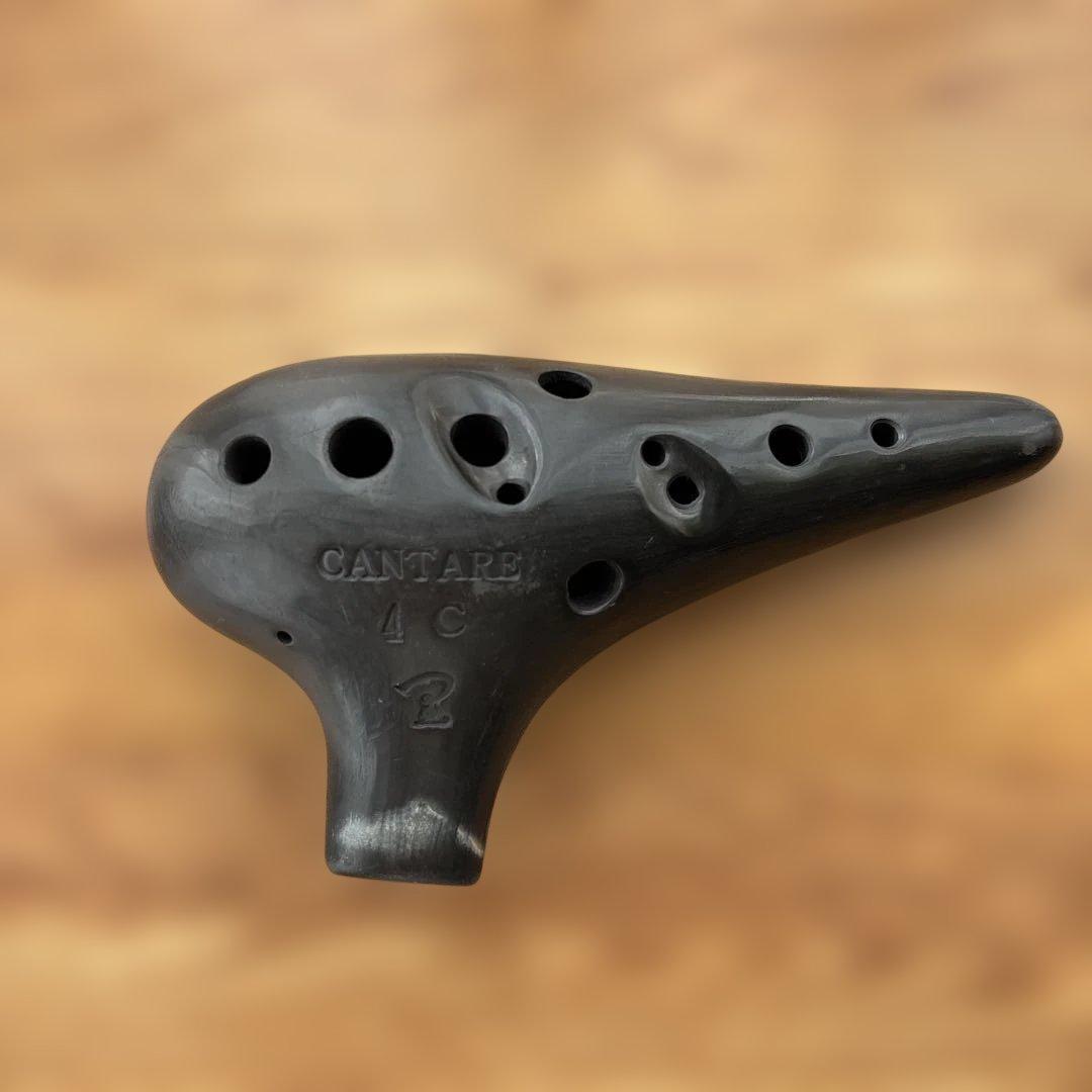 カンターレ　オカリナ 黒 ケース付き