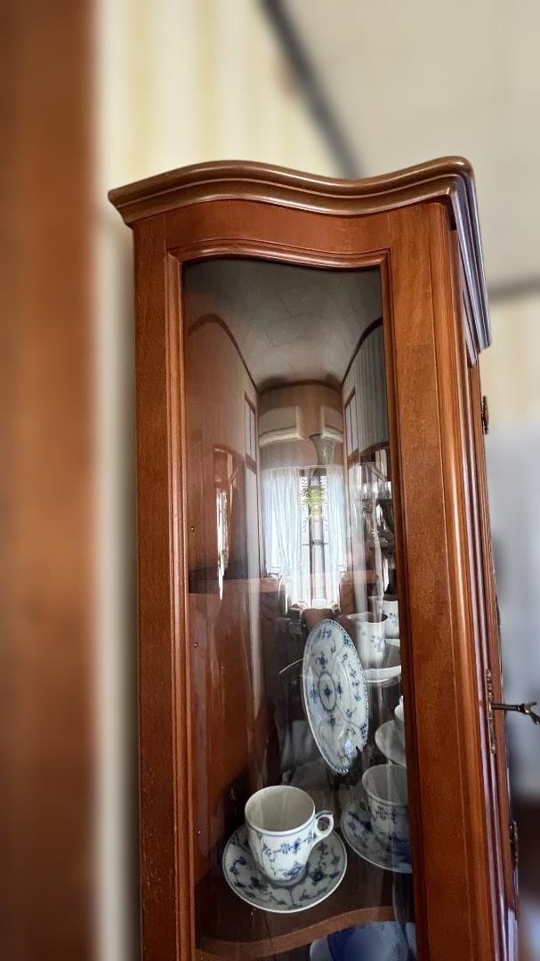 木製　ガラスキャビネット　ディスプレイケース　ショーケース　飾り棚　インテリア