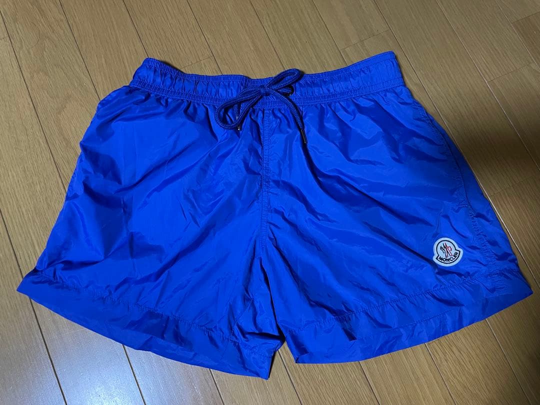 MONCLER モンクレール　水着 青色 ショートパンツ　M