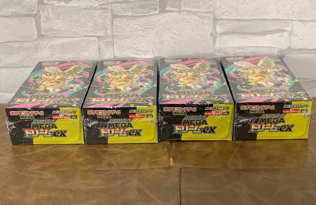 ポケモンカード MEGAドリームex 4box 新品未開封 シュリンク付き