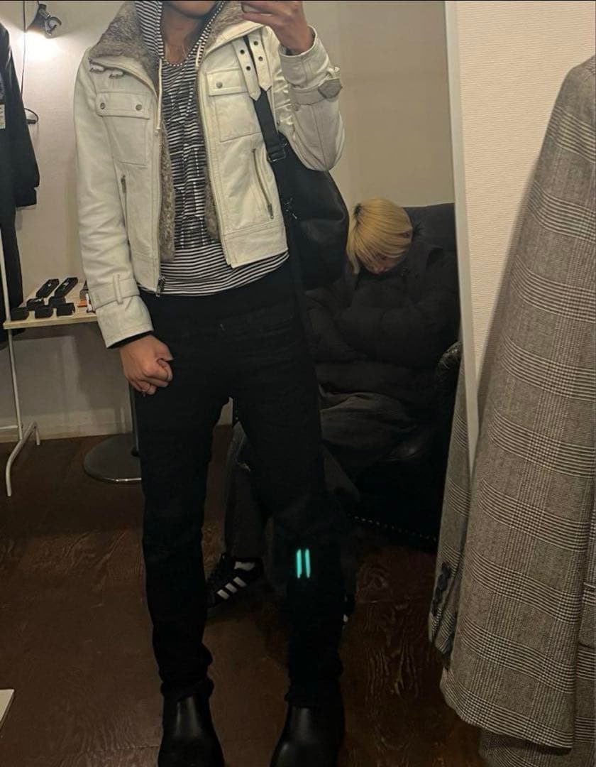 Glam 2nd y2kホワイトファージャケット