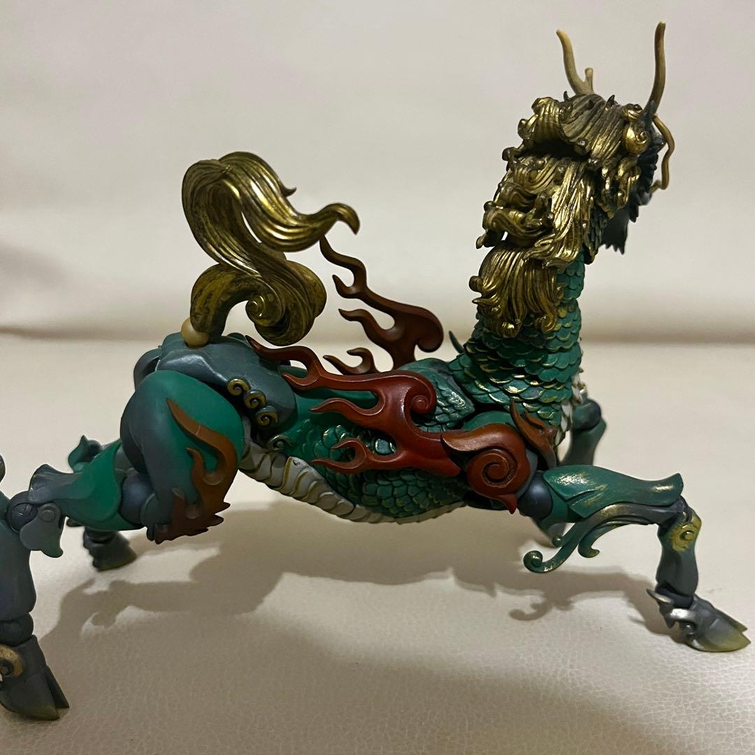 自在置物 ドラゴンフィギュア　箱無し　タケヤ式麒麟 着彩版 KT 海洋堂