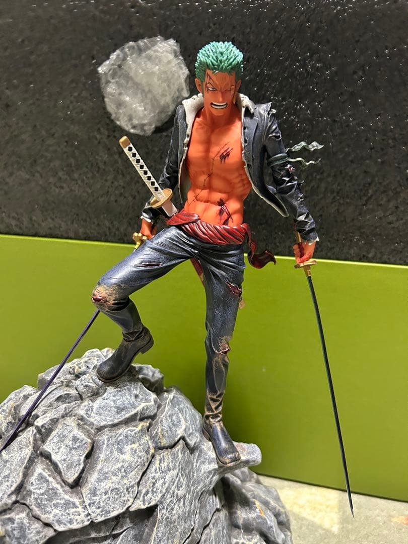 【希少品】 ワンピース ゾロvsピーカ フィギュア ガレージキット スタチュー