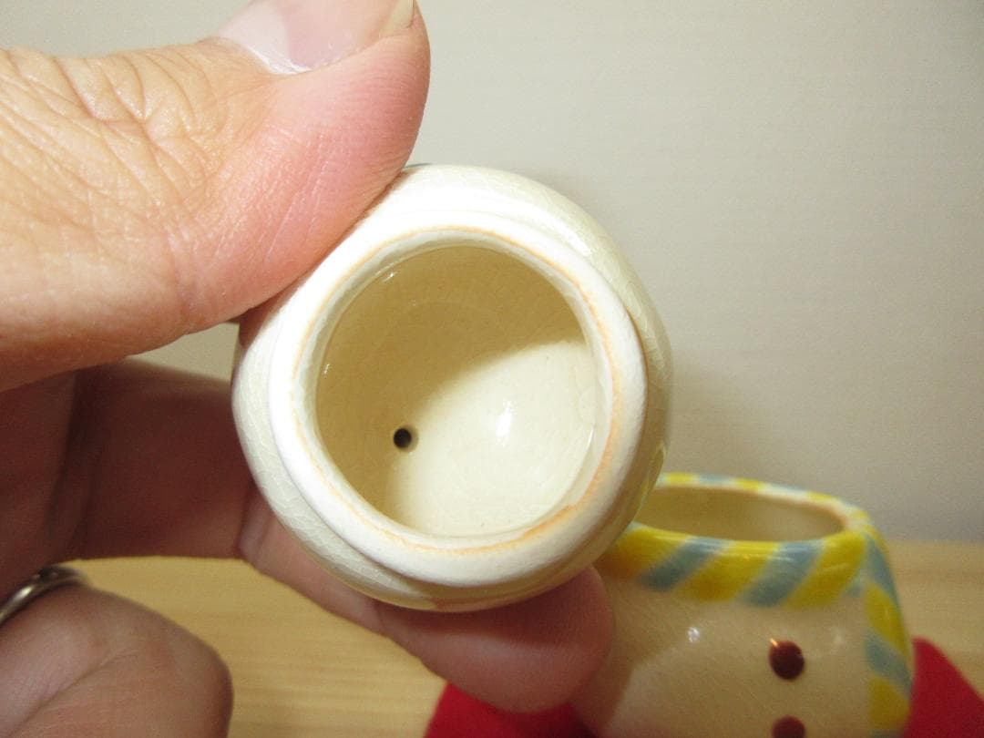 送料込【逢絢亭・新品】茶道具 香合 京焼 雪だるまの形 山川敦司 共箱入り