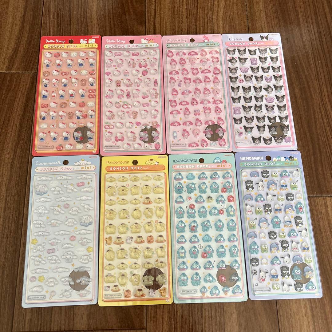 正規品　サンリオ　ボンボンドロップシール　コンプリート