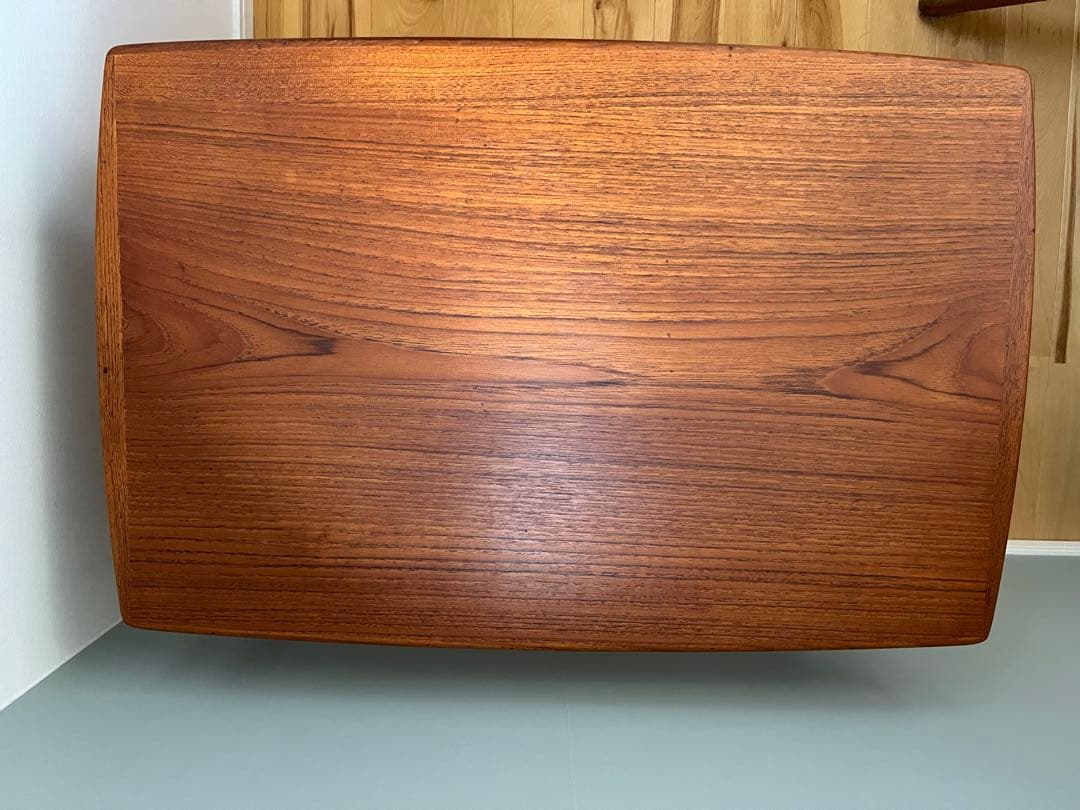 北欧ヴィンテージ　コーヒーテーブル　チーク　ラタン