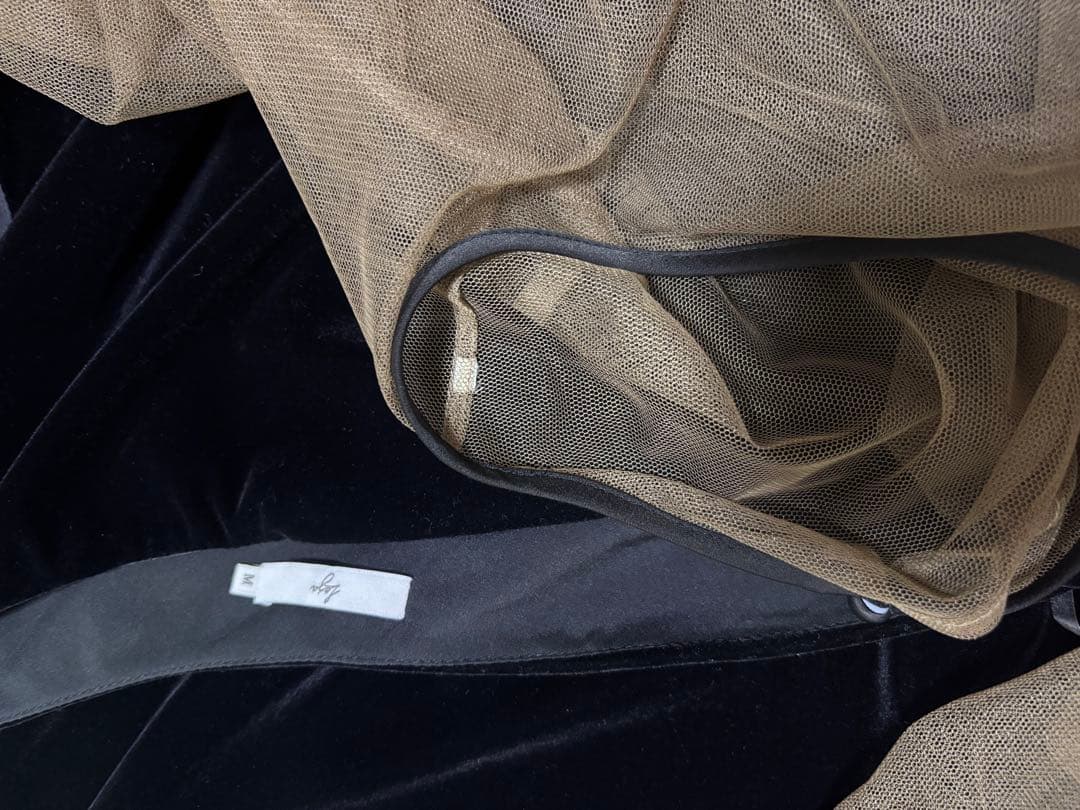 【ぽっちゃま】アシンメトリーティアードフリル3WAYベロアIラインドレス