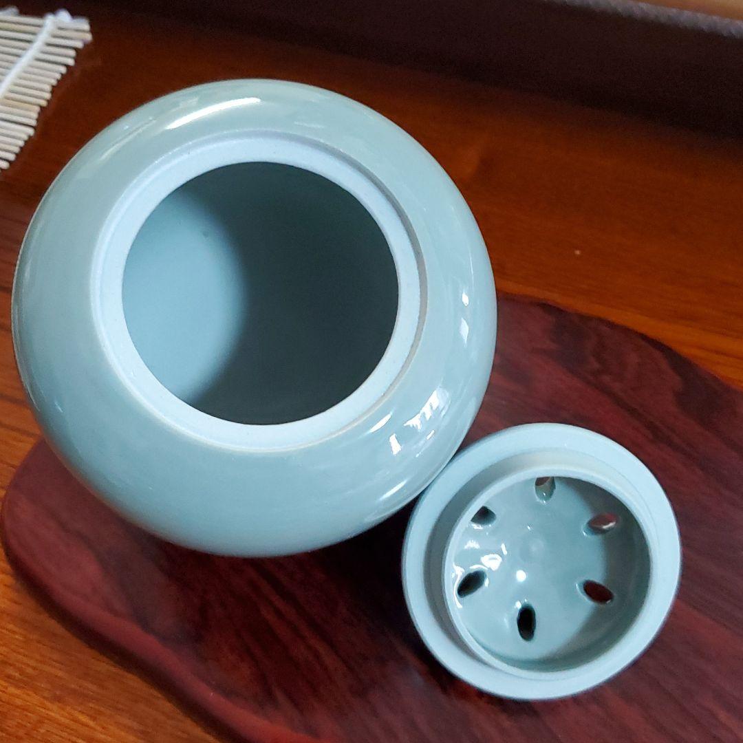 九谷焼　義正　白山香炉　香爐　茶道具　台は付きません。