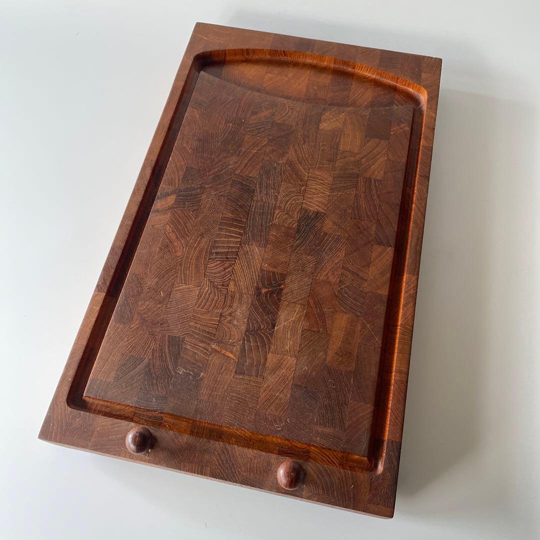 DIGSMED チーク カッティングボード 約45cm トレイ デンマーク 北欧