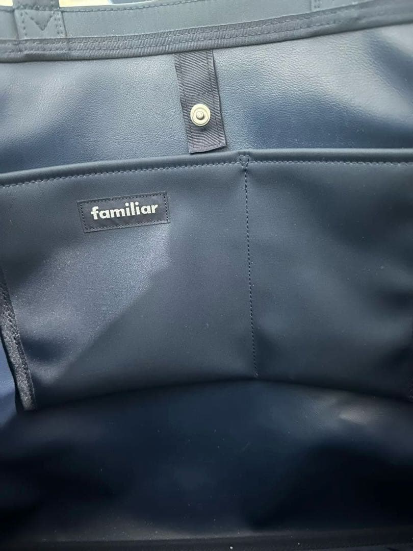 familiar　ファミリア　お受験　バッグ　ママ　レディース　ネイビー　トート