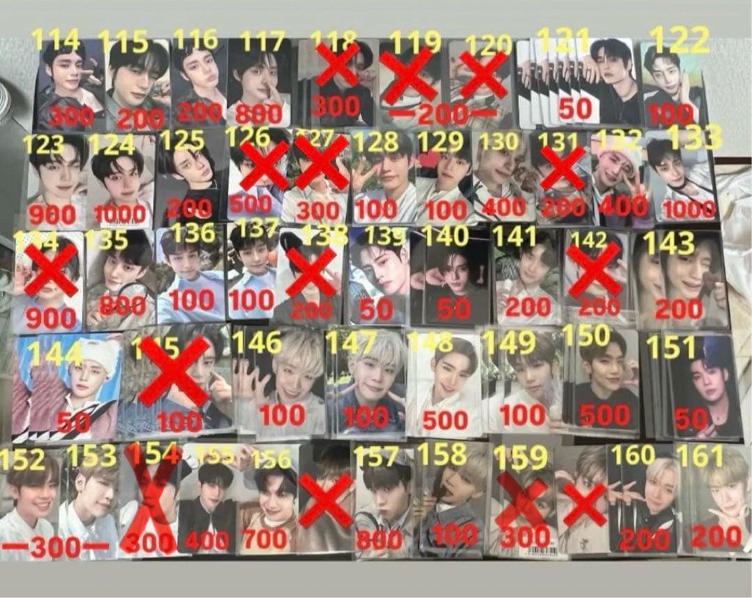 zerobaseone zb1 ゼベワン　トレカ　特典　封入物　まとめ売り