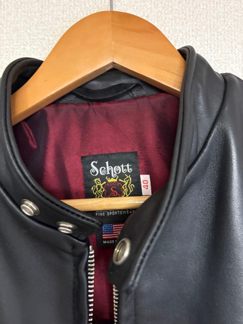 Schott シングルライダース schott 641XX サイズ40