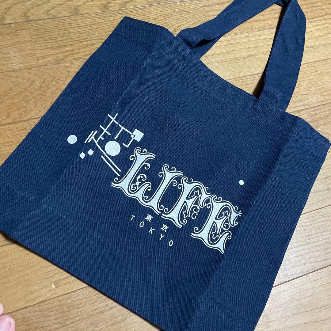 トートバッグ【小沢健二／超LIFE】　ツアーグッズ　ビームス製　ネイビー　ライフ