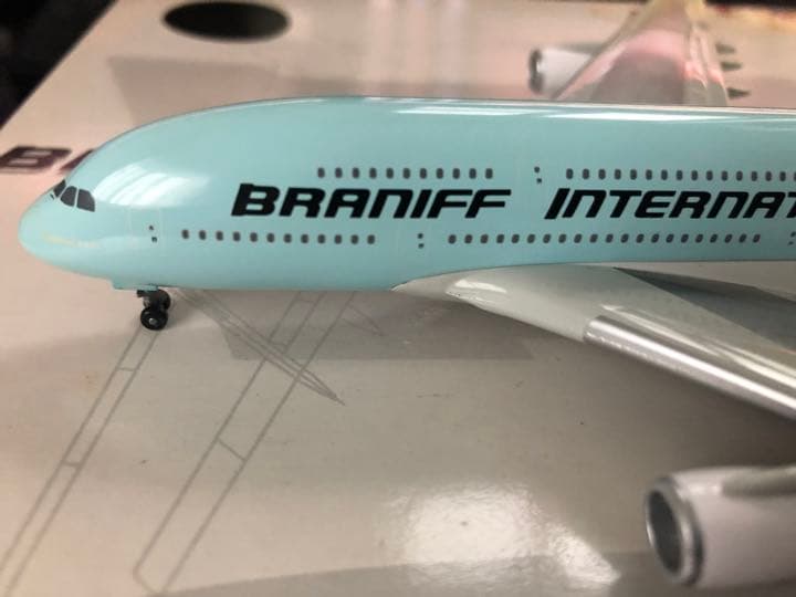 Jet-X 1/400 JXM129 A380QC BRANIFF ライトブルー