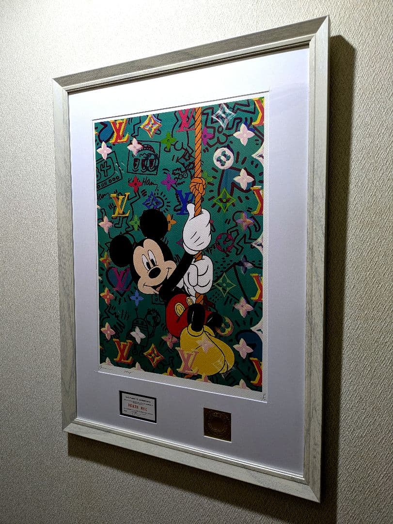 【jsmama】【ホワイト額装セット】【DEATH NYC】