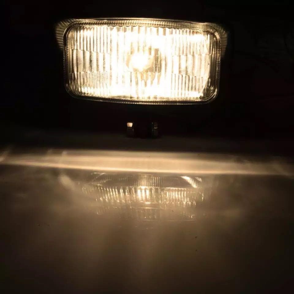 汎用 スクエア ヘッドライト 2個セット ビンテージ チョッパー 管理Z2