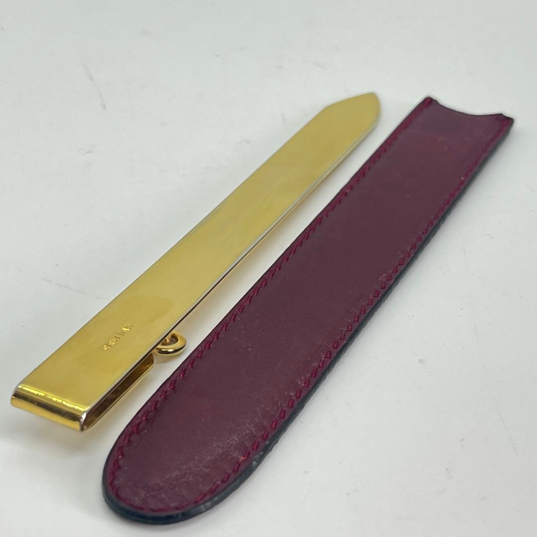 GUCCI グッチ ペーパーナイフ ヴィンテージ ゴールド ボルドー