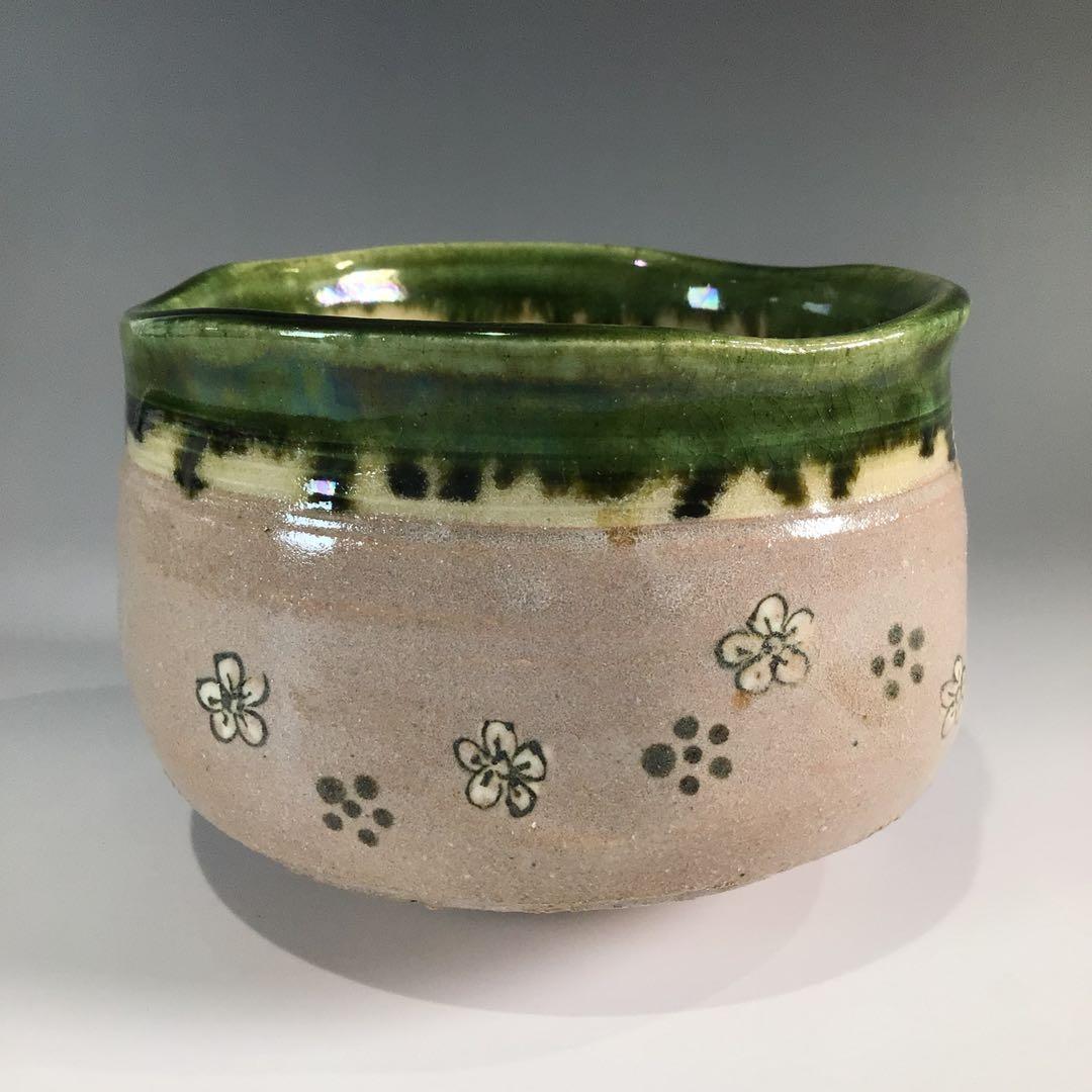 Ｐ３６７　茶碗　『佐々木正造』『鳴海織部茶碗』　抹茶碗　共箱　茶道具