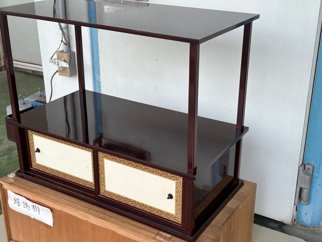 a453 送料無料 組立式 紹鴎棚 木製 漆器 茶道具