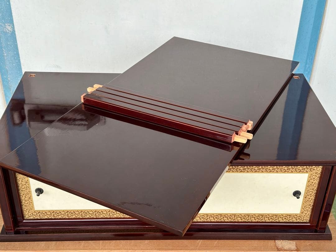 a453 送料無料 組立式 紹鴎棚 木製 漆器 茶道具