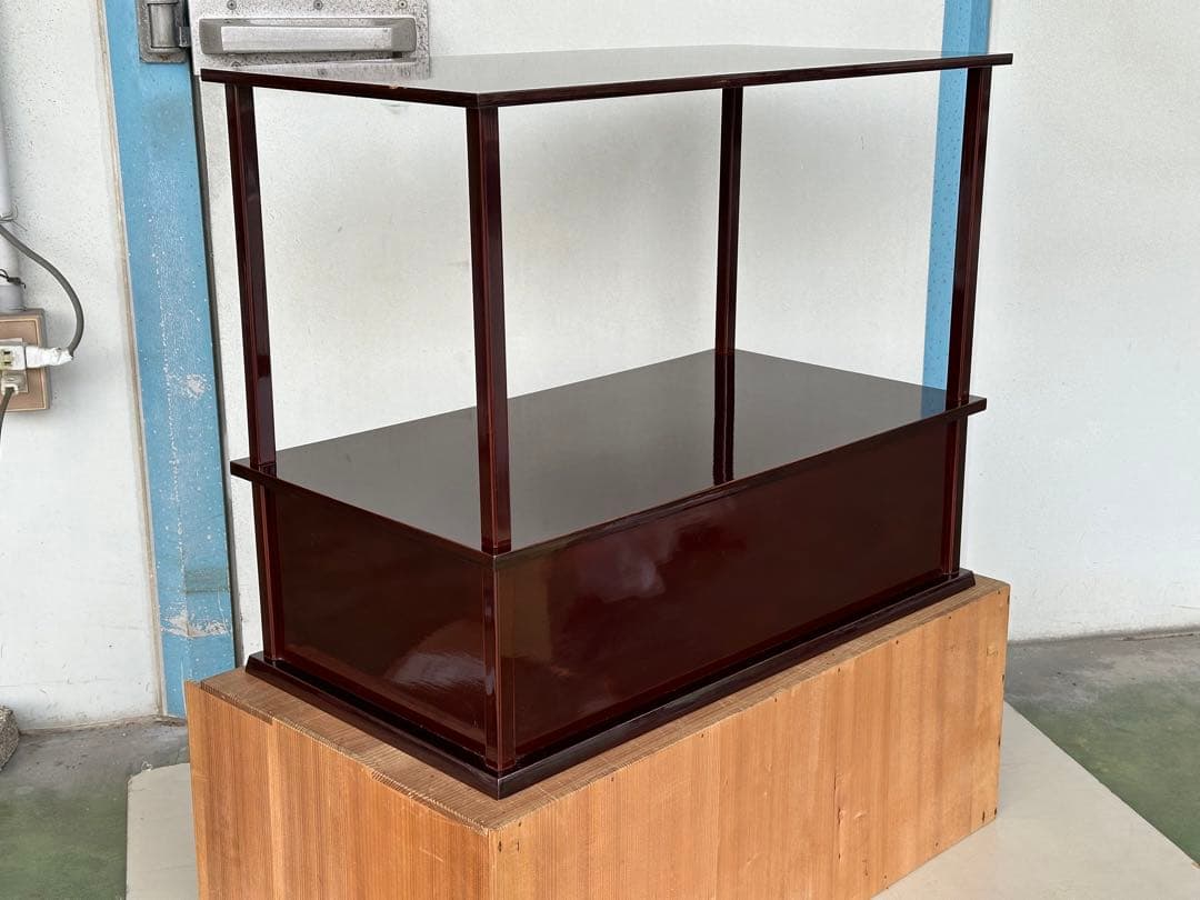 a453 送料無料 組立式 紹鴎棚 木製 漆器 茶道具