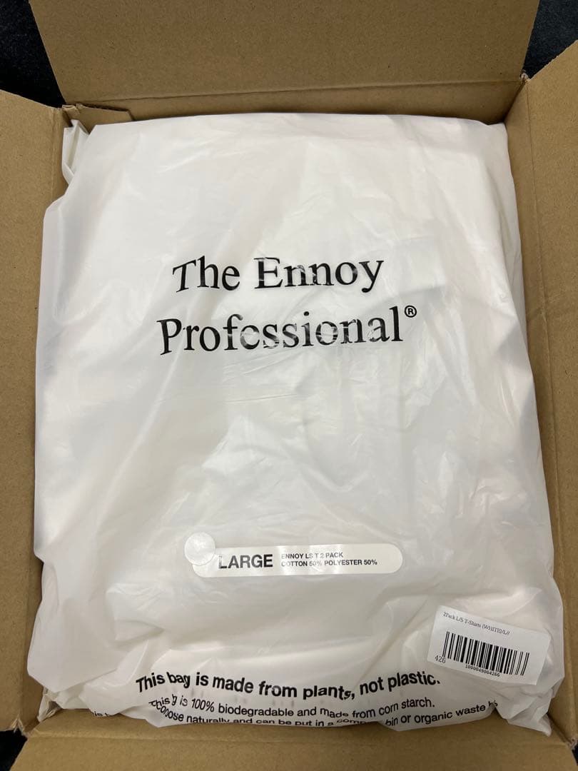 トップス ENNOY 2Pack L/S T-Shirts (WHITE) 24ss