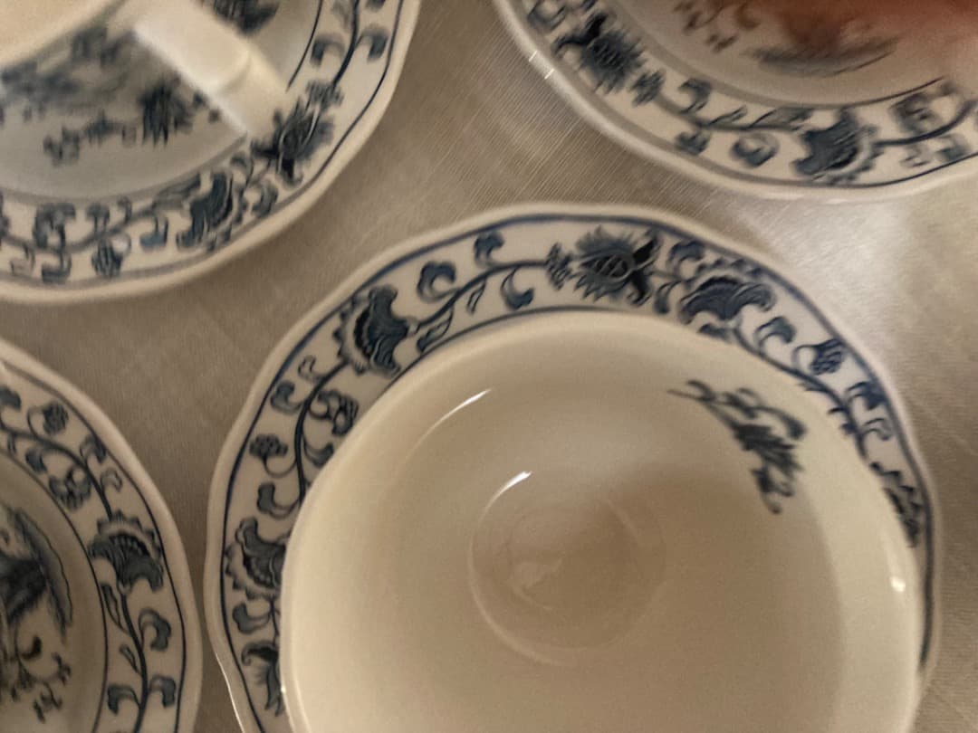 NITTO ニットー　ブルーオニオン　ティーカップ　ポット　セット