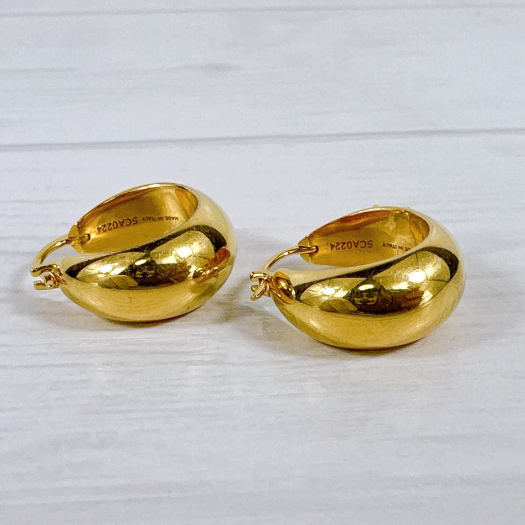 CELINE セリーヌ トリオンフ ボールド フープ ピアス ゴールド GOLD